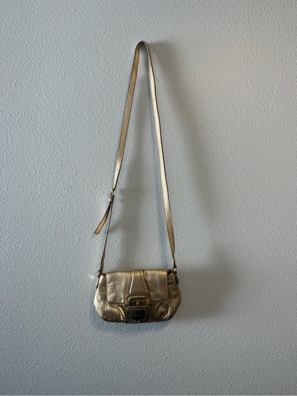 Michael Kors Metallic Gold Shoulder Bag Purse